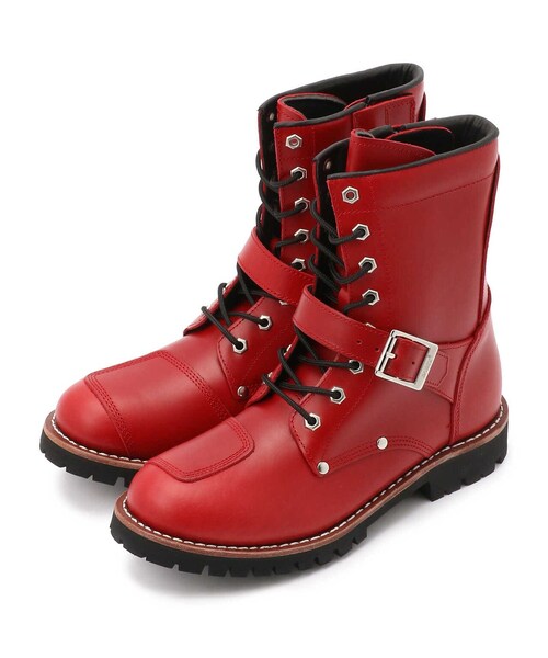 AVIREX（アヴィレックス）の「バイカー ブーツ ヤマト/BIKER BOOTS AV2100 YAMATO（シューズ・ブラック/ダークブラウン/ワイン/ライトレッド/ロイヤル・22/23/24）」の11枚目の写真
