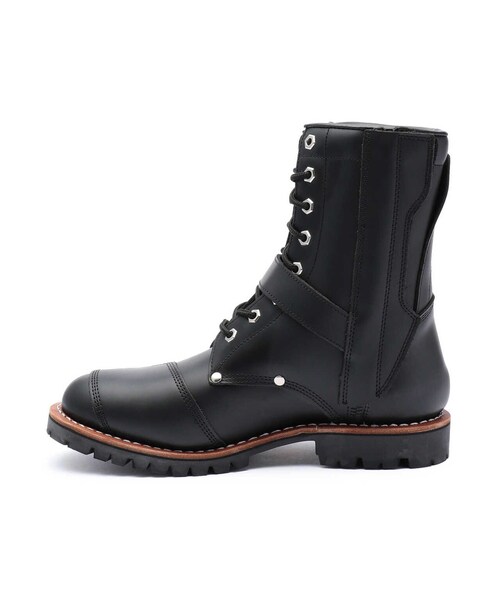 AVIREX（アヴィレックス）の「バイカー ブーツ ヤマト/BIKER BOOTS AV2100 YAMATO（シューズ・ブラック/ダークブラウン/ワイン/ライトレッド/ロイヤル・22/23/24）」の5枚目の写真