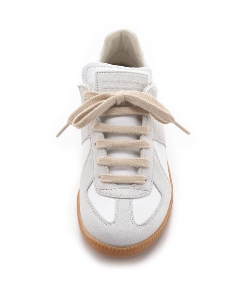 Maison Margiela（メゾンマルジェラ）の「Maison Martin Margiela Leather & Suede Sneakers（スニーカー・レディース・Off White・38.5/38/36/39/39.5/37/37.5/36.5/40）」の2枚目の写真