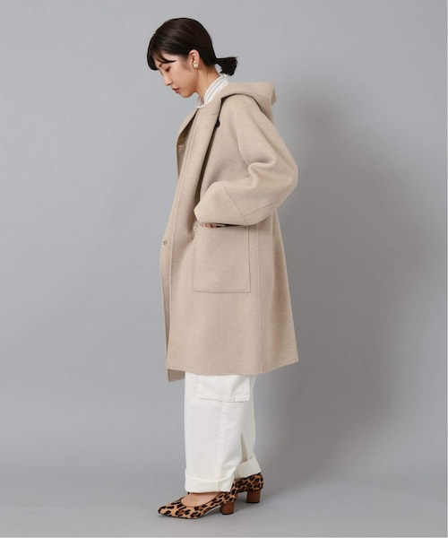 美品✨2024AW イエナ　スーパー160 ダブルフェイス ステンカラーコート スーパー160ダブルフェイスステンカラーコート | イエナ(IENA