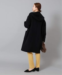 ENA スーパー160ダブルフェイスフードコート ネイビー