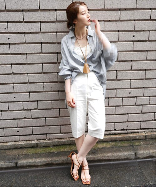 IENA（イエナ）の「コットンサテンバミューダパンツ（）」 - WEAR