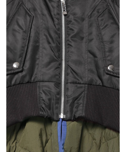 OMMO MA-1 DOCKING JKジャケット ブラック un3d UN3D. ma1 ma-1