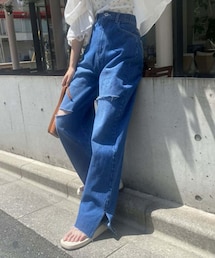 one after another NICE CLAUP（ワンアフターアナザーナイスクラップ）の「カッティングデニム（その他パンツ）」