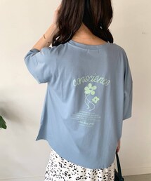 OLIVE des OLIVE | 花プリントビッグＴシャツ(Tシャツ/カットソー)