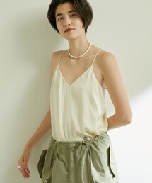 GALLARDAGALANTE（ガリャルダガランテ）の「シルキーサテンキャミ（タンクトップ）」