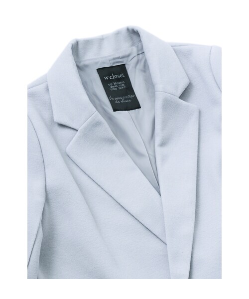 w closet（ダブルクローゼット）の「ダブルチェスターコート（トップス・レディース・スモークブルー/L.ブラウン/D.ネイビー・FREE）」の7枚目の写真