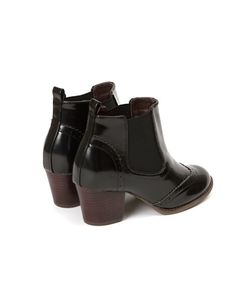 w closet（ダブルクローゼット）の「サイドゴアブーツ（シューズ・レディース・ブラック/グレー・M/L）」の7枚目の写真