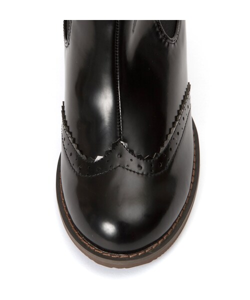 w closet（ダブルクローゼット）の「サイドゴアブーツ（シューズ・レディース・ブラック/グレー・M/L）」の3枚目の写真