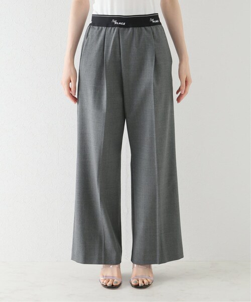 plage(プラージュ)の「ロゴウエストイージーパンツ(パンツ・グレー/(006)/34/在庫あり/36/38)」の9枚目の写真