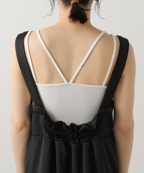 frames RAY CASSIN（フレームスレイカズン）の「エプロンサロペットワンピース（ワンピース/ドレス・レディース・クロ/グレージュ・FREE）」の7枚目の写真