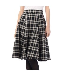 OZOC | 起毛チェックミディ丈フレアスカート(スカート)