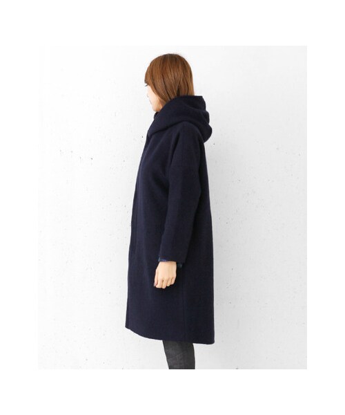 URBAN RESEARCH DOORS（アーバンリサーチドアーズ）の「スライバーロングフードコート（ジャケット/アウター・レディース・NAVY/GRAY/LIGHT GRAY・one）」の12枚目の写真