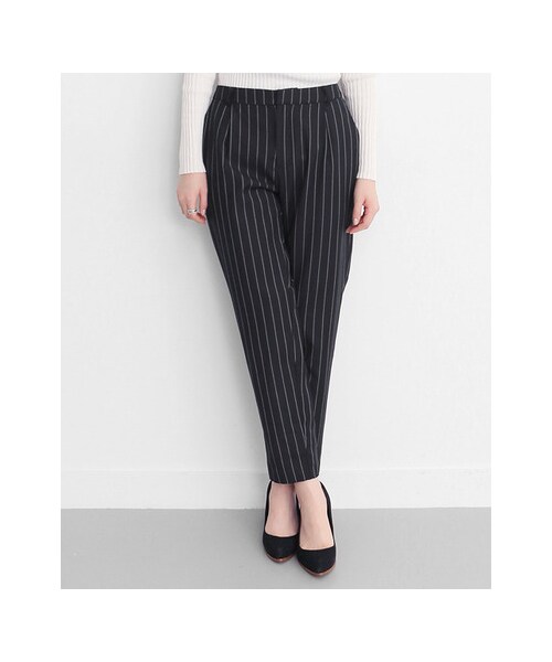 KBF（ケイビーエフ）の「ピンストライプタックパンツ（パンツ・レディース・GRAY/NAVY/BLACK・one）」の7枚目の写真