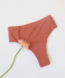 EMILY WEEK（エミリーウィーク）の「《予約》オーガニックコットン混 タンガ吸水ショーツ（シダーウッド）（財布/小物）」