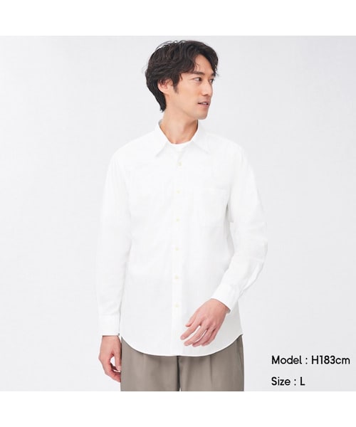 GU(ジーユー)の「イージーケアシャツ(長袖)SW+E(長袖・メンズ・GCL0000・GML006)」の1枚目の写真