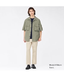 GU | センタープレスストレートパンツNT+E(パンツ)