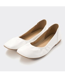 GU | ギャザーシフォンフラットシューズ(シューズ)