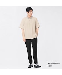 GU（ジーユー）の「ウォッシャブルテーパードトラウザーSW(セットアップ可能)（テーパードパンツ・メンズ）」