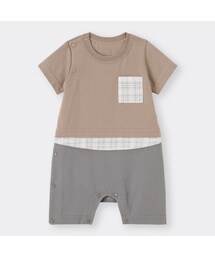 GU（ジーユー）の「BABY(NEWBORN)セパオール(半袖)(レイヤード)+E（新生児）」