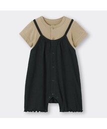 GU（ジーユー）の「BABY(NEWBORN)セパオール(半袖)(サロペット)+E（新生児）」