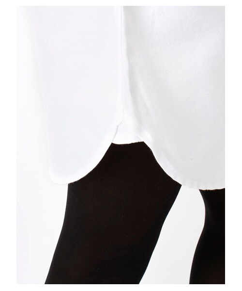 earth music&ecology（アースミュージックアンドエコロジー）の「オックスシャツワンピース（ワンピース・レディース・オフホワイト・XS/L）」の6枚目の写真