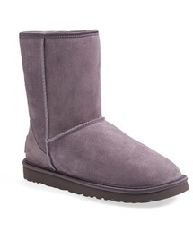 UGG | UGG® Australia 'Classic Short - Crystal Bow' Water Resistant Suede Boot (Women)(ブーツ)