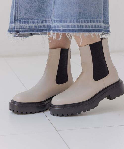 BAYFLOW（ベイフロー）の「≪予約≫バッグZIPサイドゴア（シューズ・レディース・ブラック19/アイボリー52・S(22.5)/M(23.5)/L(24.5)）」の6枚目の写真