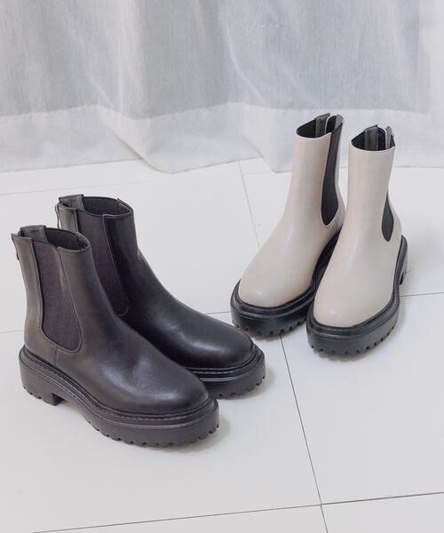 BAYFLOW（ベイフロー）の「≪予約≫バッグZIPサイドゴア（シューズ・レディース・ブラック19/アイボリー52・S(22.5)/M(23.5)/L(24.5)）」の8枚目の写真