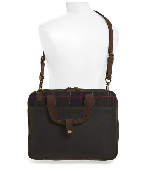 Barbour（バーブァー）の「Barbour Waxed Cotton Briefcase（ビジネスバッグ）」 WEAR