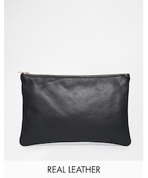 American Apparel | American Apparel Clutch in Black - Black(クラッチバッグ)