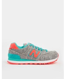 NEW BALANCE | New Balance 574 Textile Turquoise Sneakers - Turquoise/orange(スニーカー)