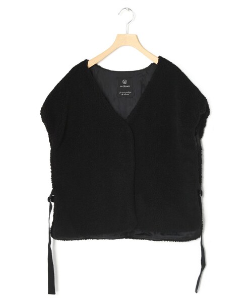 w closet(ダブルクローゼット)の「★先行予約★中綿キルティングVネックジャケット【9月中旬入荷】(ジャケット/アウター・レディース・アイボリー/Lカーキ/ブラック/ベージュチェック・FREE)」の22枚目の写真