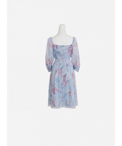 Marjorie（マージョリー）の「凡間精靈，獨家夢幻花卉腰際鏤空壓摺洋裝（ワンピース/ドレス・レディース・印花・XS/S/M/L）」の8枚目の写真