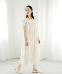 PUAL CE CIN | 清潔感と品の良さが漂う華やぎレースワンピース(ワンピース)