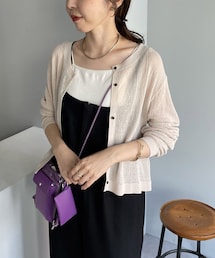 CAPRICIEUX LE'MAGE（カプリシューレマージュ）の「2WAY柄編みリブカーディガン（カーディガン/ボレロ）」