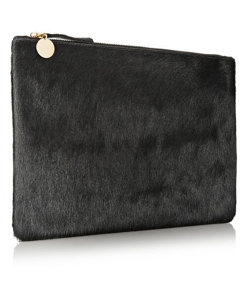 CLARE VIVIER（クレアヴィヴィエ）の「Clare V Margot calf hair clutch（クラッチバッグ・レディース・Black）」の4枚目の写真