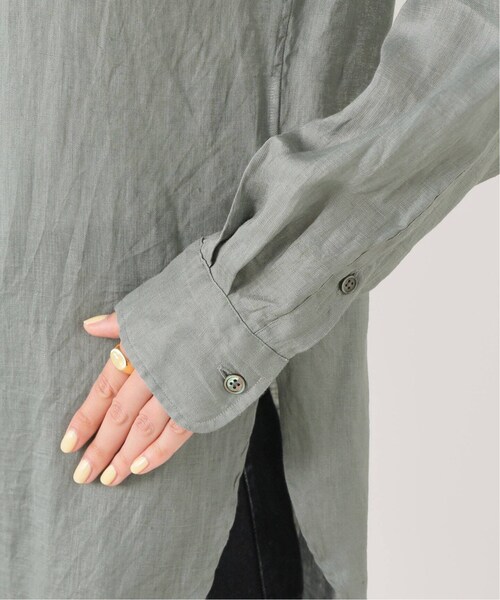 FRAMeWORK（フレームワーク）の「ワッシャーリネンレギュラーシャツ（トップス・カーキ/(036)/フリー/在庫あり）」の10枚目の写真