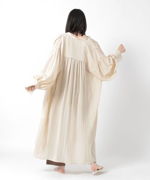 Chaos カオス スーリエプラムシャツ ワンピース グレー 長袖 Chaos（カオス）の「スーリエプラムシャツワンピース