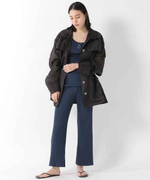 Chaos（カオス）の「フロマージュリネンブルゾン（ジャケット/アウター・レディース・ブラック09/ベージュ55/ライトベージュ56/モカ59/ネイビー88・FREE）」の15枚目の写真