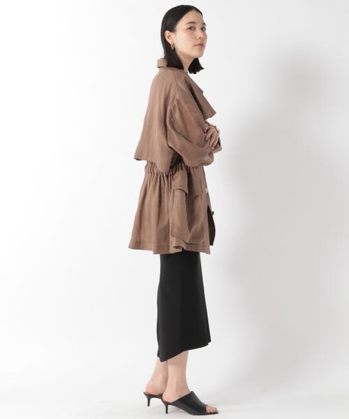 Chaos（カオス）の「フロマージュリネンブルゾン（ジャケット/アウター・レディース・ブラック09/ベージュ55/ライトベージュ56/モカ59/ネイビー88・FREE）」の13枚目の写真