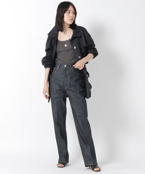 Chaos（カオス）の「フロマージュリネンブルゾン（ジャケット/アウター・レディース・ブラック09/ベージュ55/ライトベージュ56/モカ59/ネイビー88・FREE）」の7枚目の写真