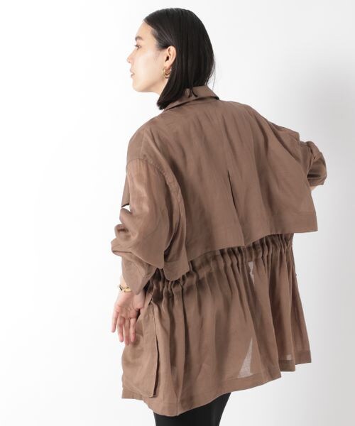 Chaos（カオス）の「フロマージュリネンブルゾン（ジャケット/アウター・レディース・ブラック09/ベージュ55/ライトベージュ56/モカ59/ネイビー88・FREE）」の17枚目の写真