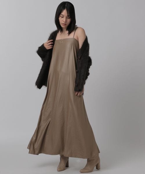 極美品　chaos ジェーンワンピース ブラック　サテンワンピース Chaos｜ジェーンワンピース | Rakuten Fashion(楽天ファッション