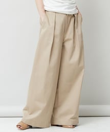 Curensology（カレンソロジー）の「＜&RC＞コットンサテンワイドパンツ