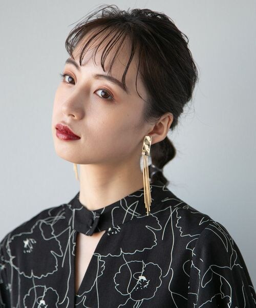 HARE（ハレ）の「チェーンフリンジイヤリング（アクセサリー・レディース・シルバー10/ゴールド60・FREE）」の5枚目の写真