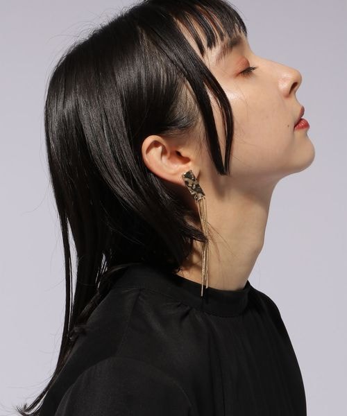 HARE（ハレ）の「チェーンフリンジイヤリング（アクセサリー・レディース・シルバー10/ゴールド60・FREE）」の9枚目の写真