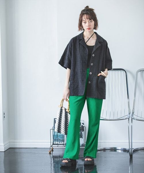 JEANASIS 【完売品】サマープリーツジャガードセットアップ JEANASIS 【完売品】サマープリーツジャガードセットアップ