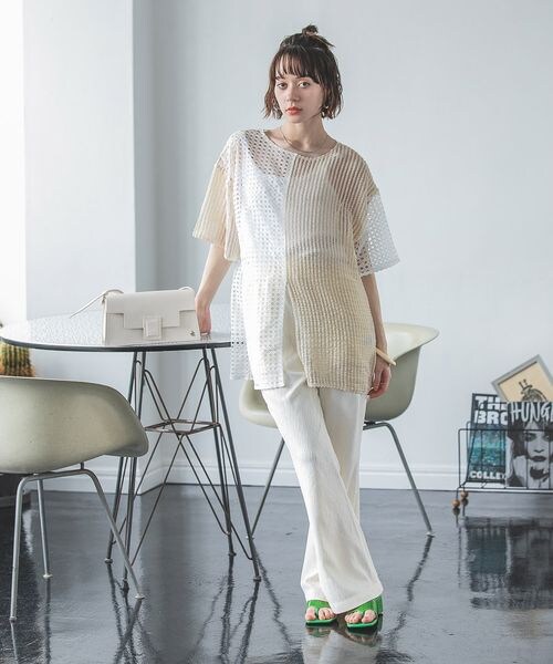 JEANASIS 【完売品】サマープリーツジャガードセットアップ