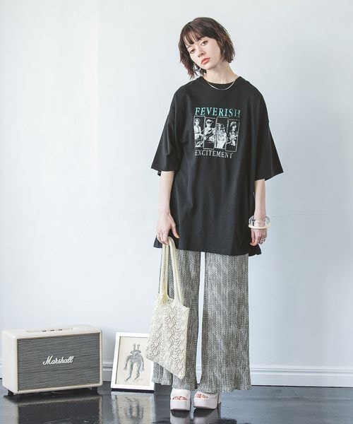 JEANASIS(ジーナシス)の「ヨウリュウプリーツハイウエストワイドパンツ(パンツ・レディース・カーキ系(06)/ブラック系その他(09)/ブラウン系その他(52)/イエロー系その他(68)/グリーン系その他(76)/ブルー系その他(85)・S/M)」の11枚目の写真
